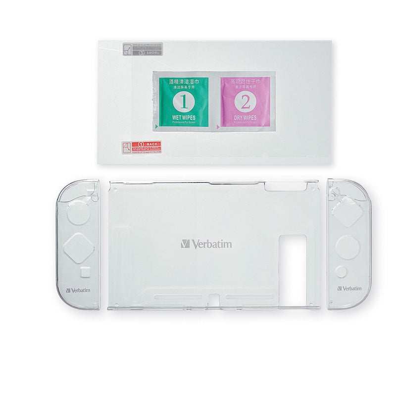 Verbatim Crystal Case with Screen Protection Film for use with Nintendo Switch - Image 3